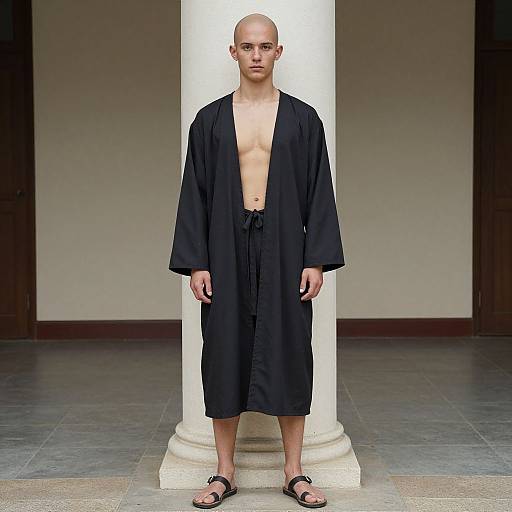 Realistic Aang Man Costume Photo