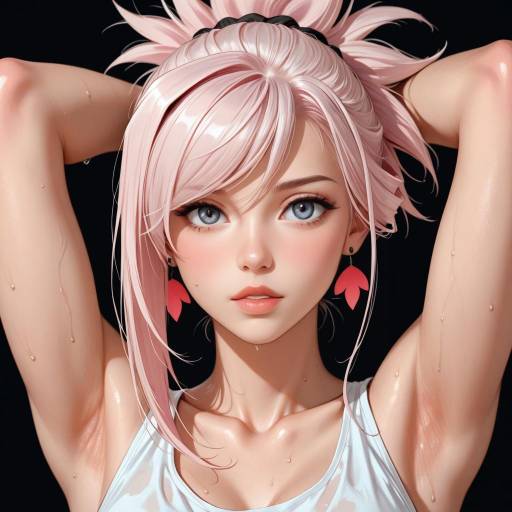 Miyamoto Musashi Inspired Pink Haired Girl