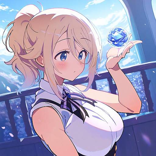 Illustration of Aoyama blue mountain, gochuumon wa usagi desu ka? in the style of Inudori