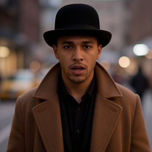 Harlem Nights Stylish Male Portrait