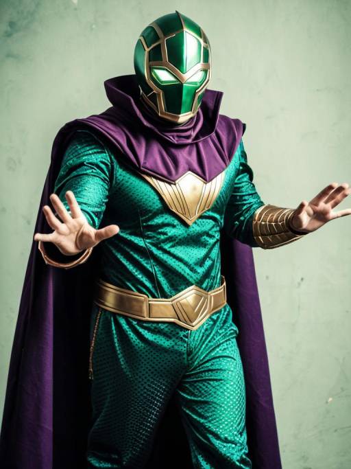 Realistic Mysterio Cosplay Photo of Man