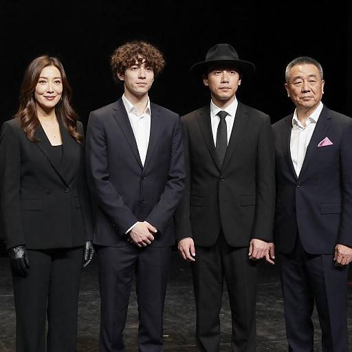 Elegant Formal Portrait in Dim Lighting