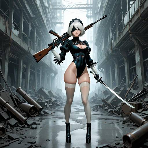 2B from Nier Automata in Industrial Setting