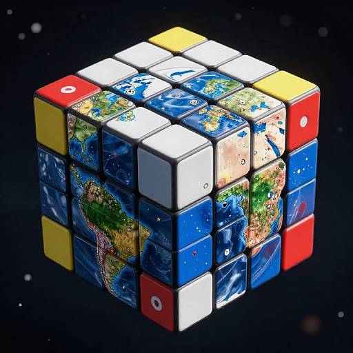 Cosmic Rubik's Cube Earth