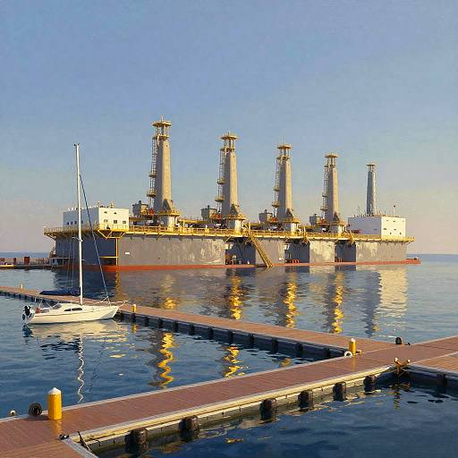 Ocean Thermal Energy Marina at Golden Hour