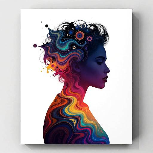 Iridescent Abstract Expressionism Explosion