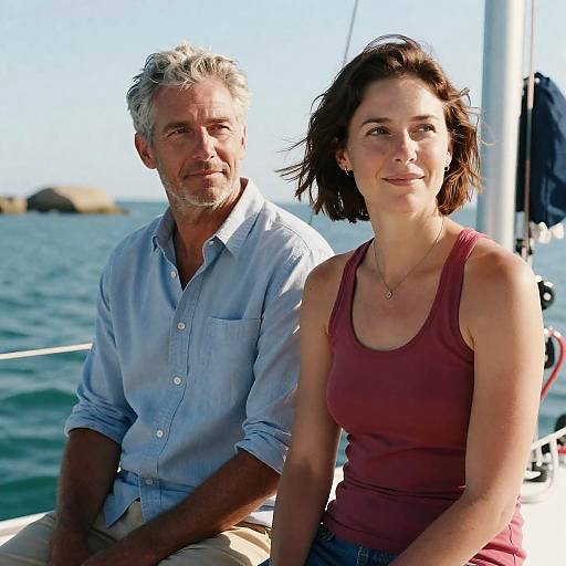 Sailboat Serenity: A Couple's Moment