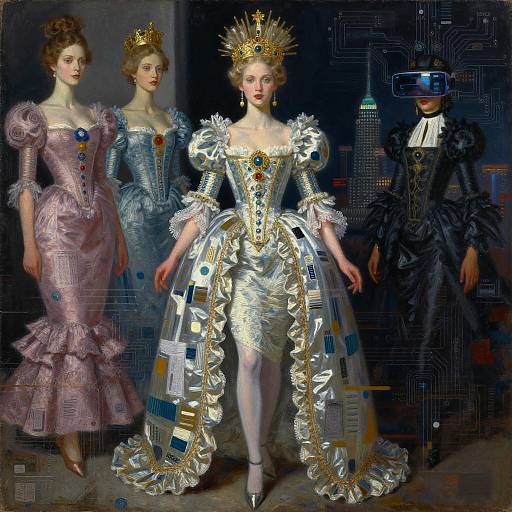 Bioluminescent Baroque Empress Fusion