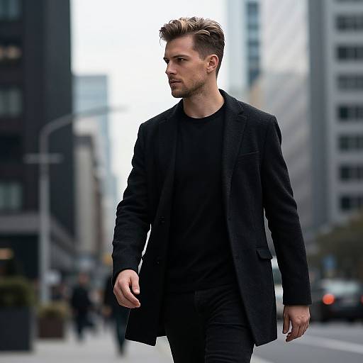 Urban Fashion with Two-Tone Hair