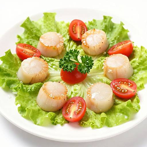 Elegant Scallop and Tomato Salad