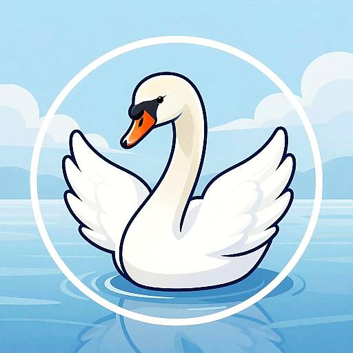 Elegant Swan Digital Avatar