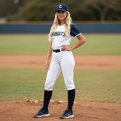 Realistic Woman in Baseball Halloween Costume