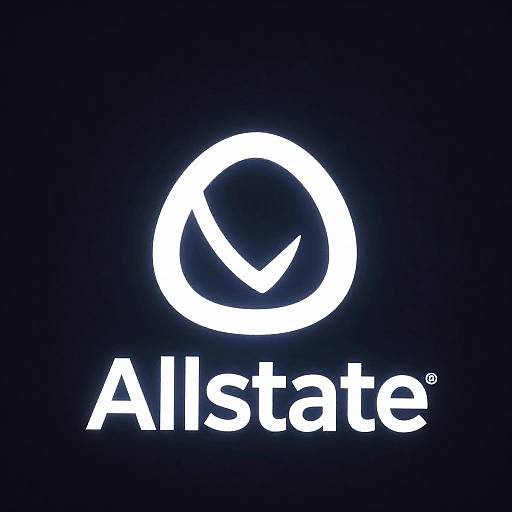 Sleek White Allstate Logo Design