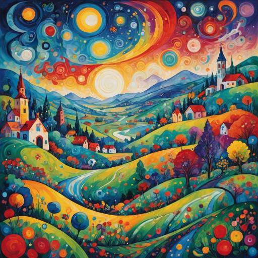 Vibrant Quest for Happiness in Mystic Landscapes Vibrant Quest for Happiness in Mystic Landscapes