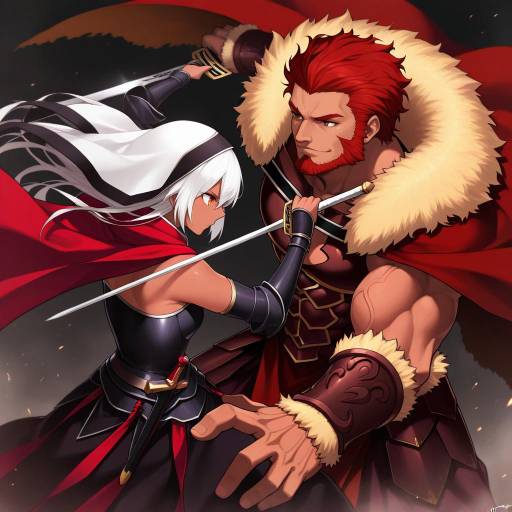 Epic Duel of a Fierce Warrior