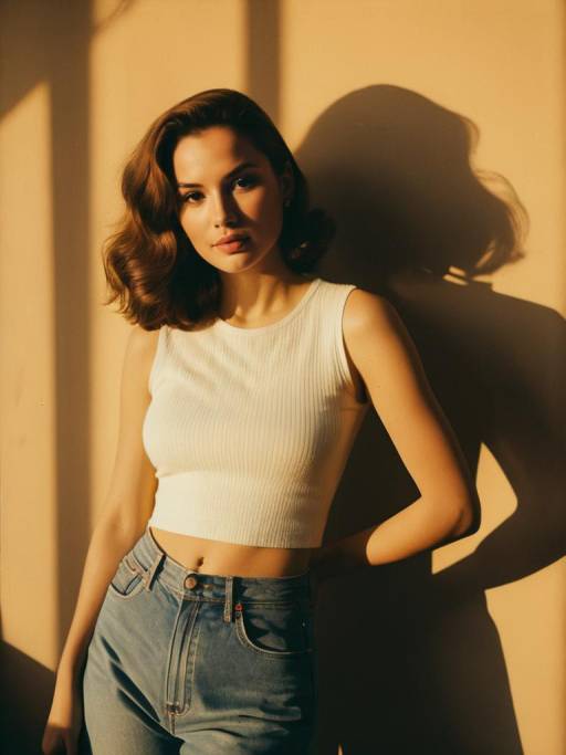 Young woman in casual streetwear