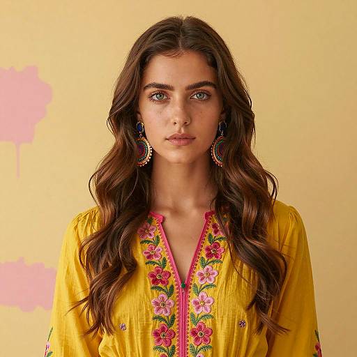 Vibrant Portrait of a Young Woman