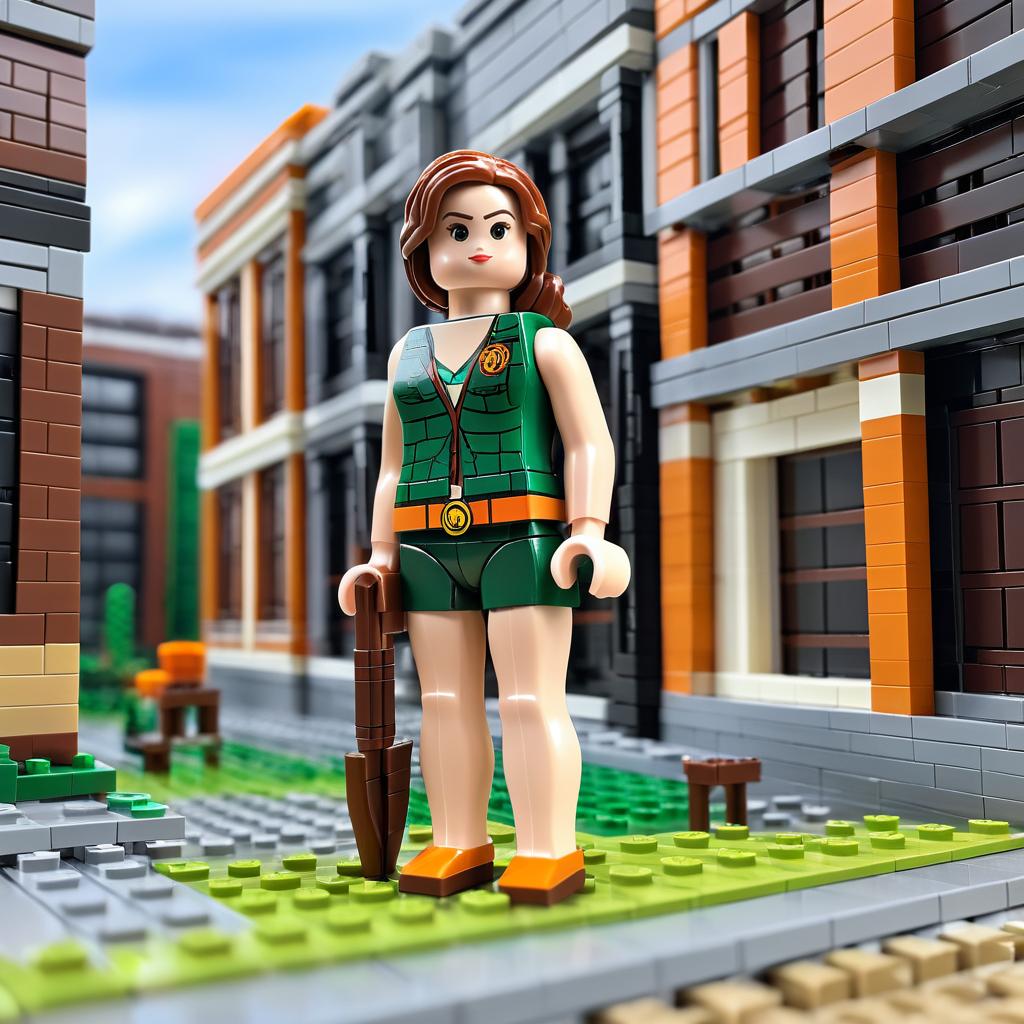 Humorous LEGO Set of Katniss Everdeen