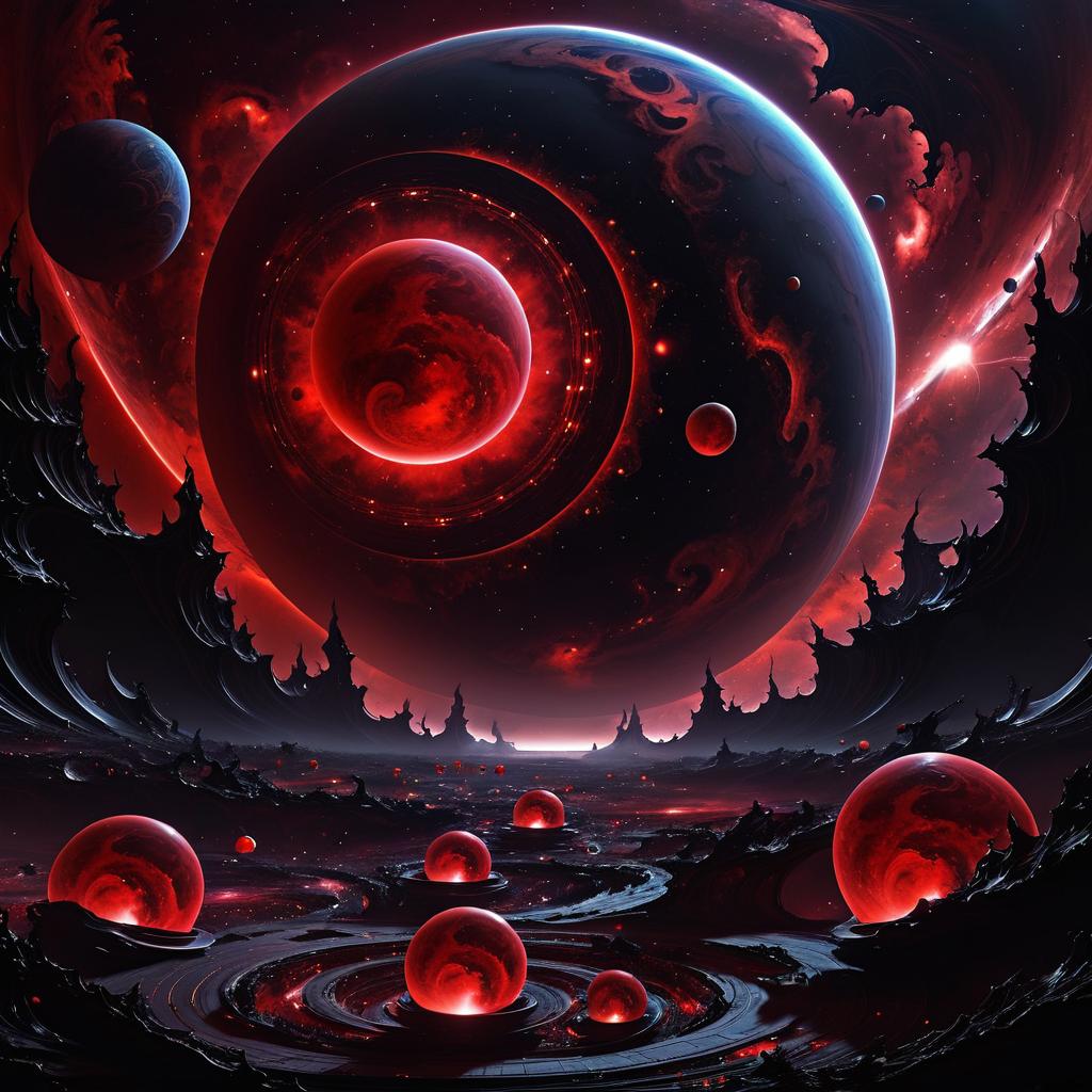 Mystical Red Spheres in Cosmic Dread