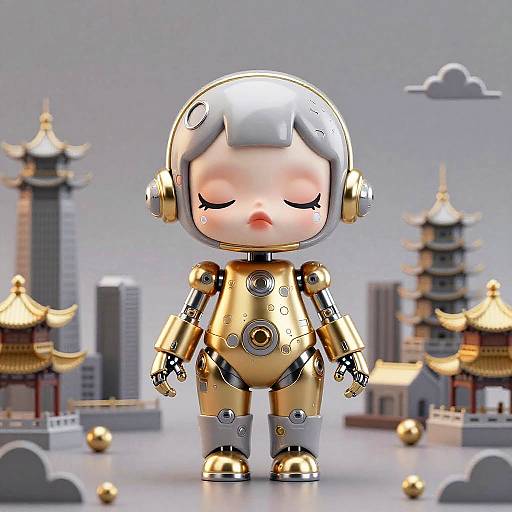 Ultra Realistic Cute Animatronic Robot Girl