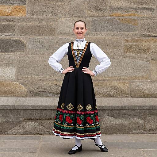 Traditional Irish Dancing Dress Pose