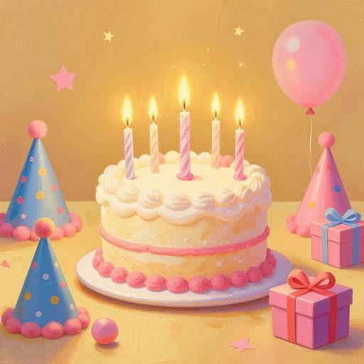 Whimsical Birthday Cake Celebration