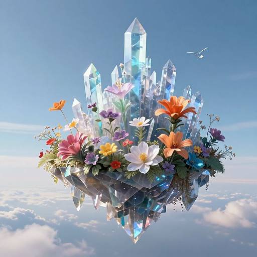 Floating Crystalline Realm of Serenity