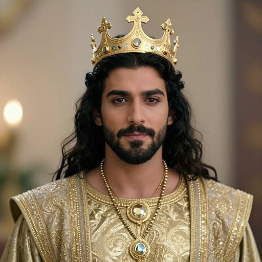 King Ahasuerus Portrait Costume