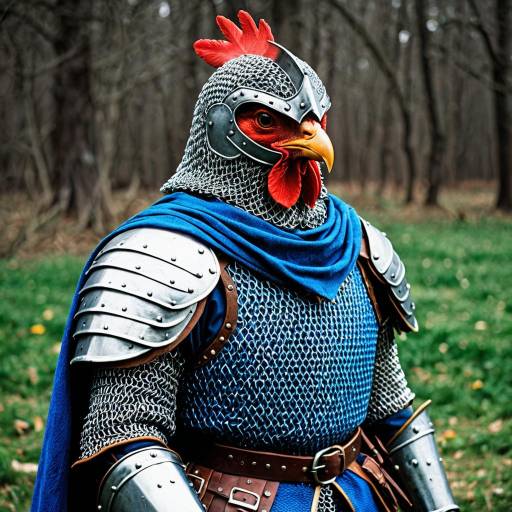 Medieval Knight Chicken Cosplay Costume