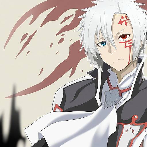Illustration of Allen walker, d.gray-man in the style of Konoshige (ryuun)
