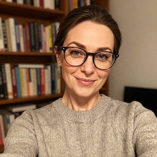 Cozy Selfie of Confident Woman