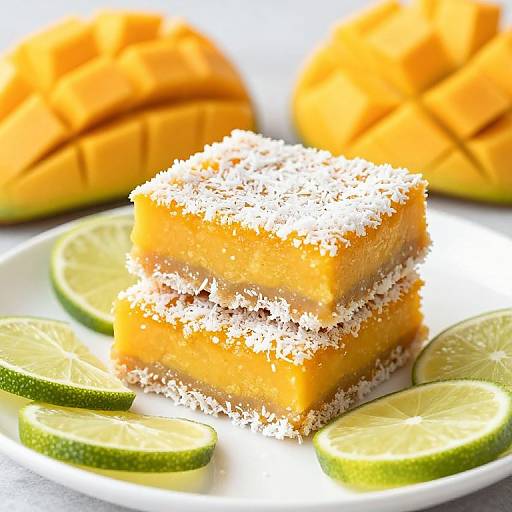 Vibrant Mango Lime Bars Dessert