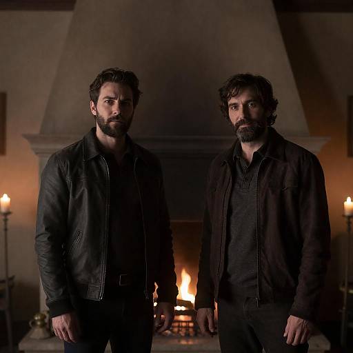 Mysterious Portrait of Two Men