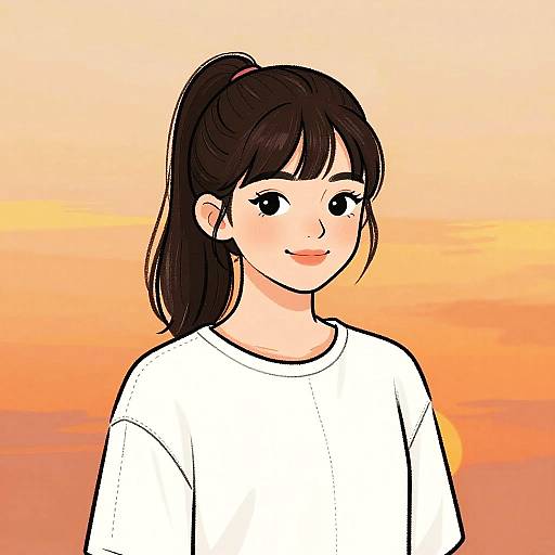 Pastel Chalk Portrait of Middle Eastern Teen