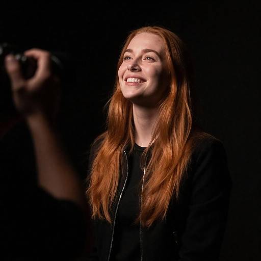 Warm Portrait of a Smiling Woman