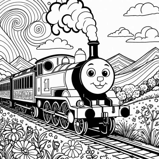 Thomas the Train Coloring Page