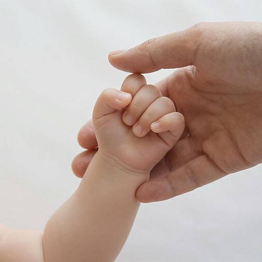 Tender Connection: Adult and Baby Hands