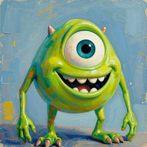 Abstract Expressionist Mike Wazowski