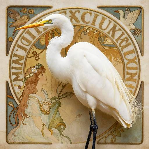 Elegant Great Egret Portrait