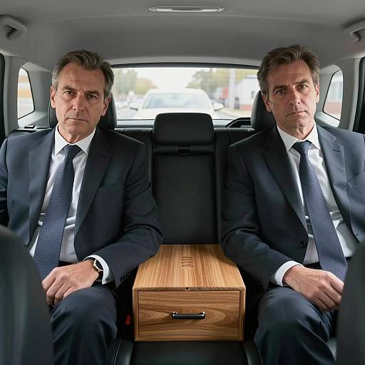 Serious Conversation in Backseat of Car