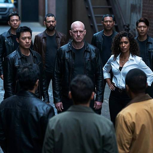 Urban Wanderers: Gritty Movie Scene