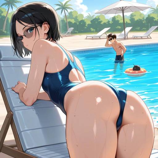 Eren Yeager at the Poolside