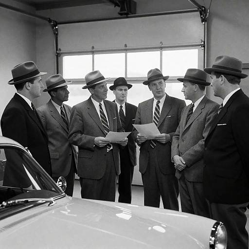 Vintage Garage Gathering of Dapper Men