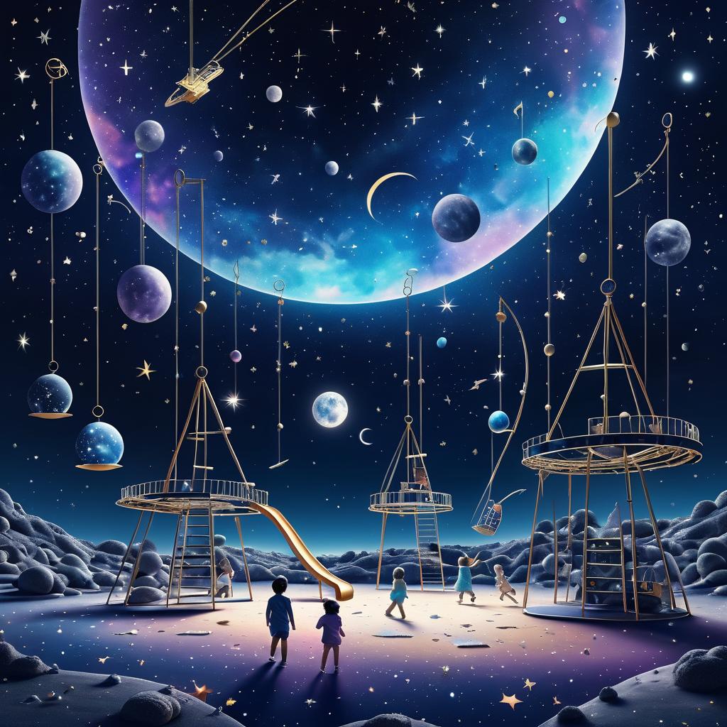 Children's Cosmic Playground on the Moon