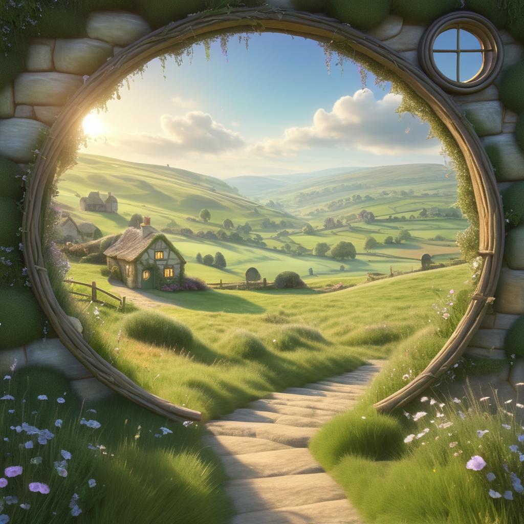 Enchanting Fantasy Portal Over Countryside