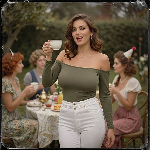 Garden Tea Party with Whimsical Friends