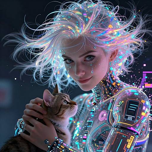 Cyberpunk Roscharc Pixel Dissolve