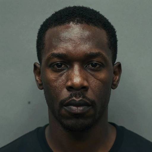 Intense Urban Mug Shot Portrait