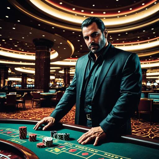 Man Playing Roulette in Casino
