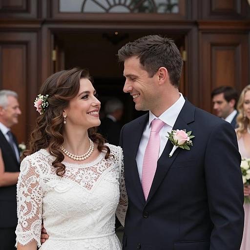 Elegant Couple at a Formal Event